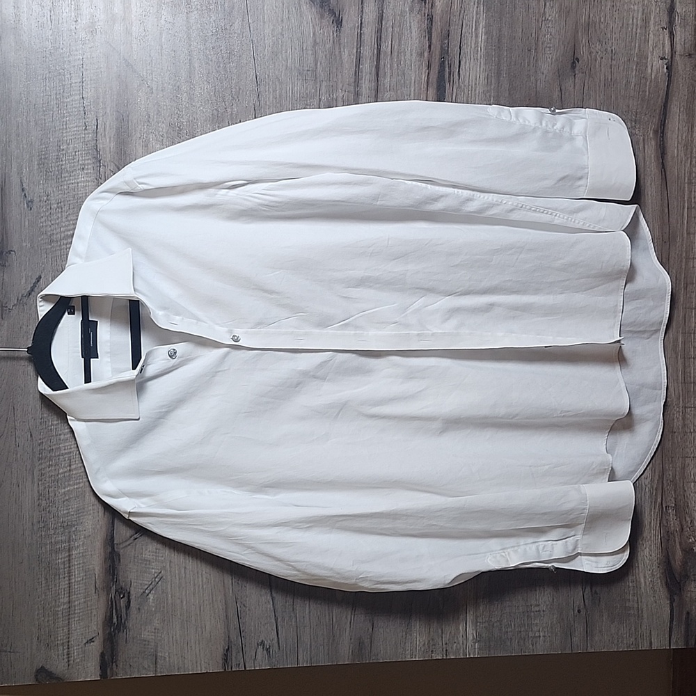 Sand Copenhagen White Textured Dress Shirt